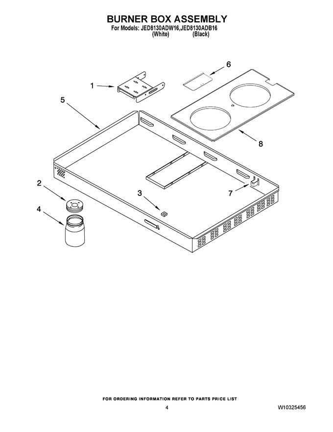 Diagram for JED8130ADW16