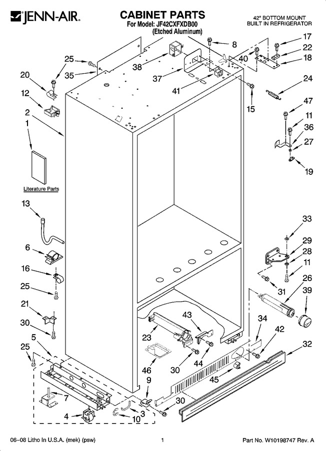 Diagram for JF42CXFXDB00