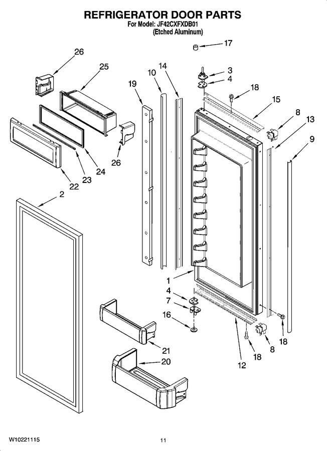 Diagram for JF42CXFXDB01