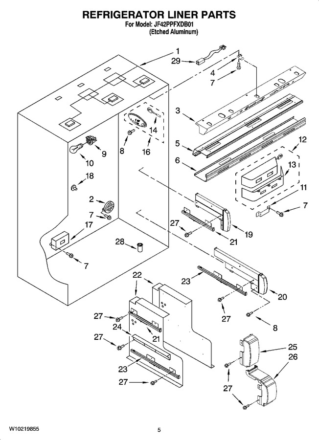 Diagram for JF42PPFXDB01