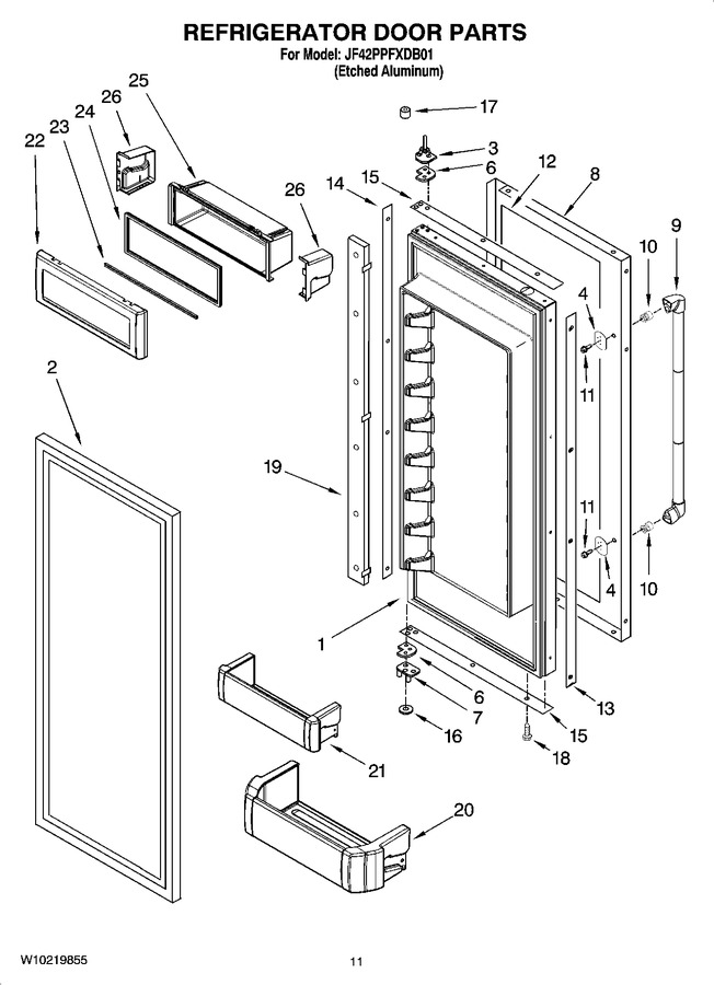 Diagram for JF42PPFXDB01