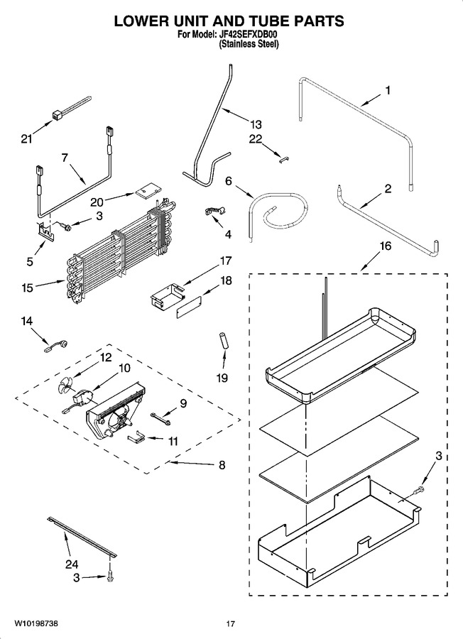 Diagram for JF42SEFXDB00