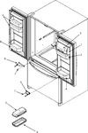 Diagram for 12 - Ref Dr Storage & Center Hinges