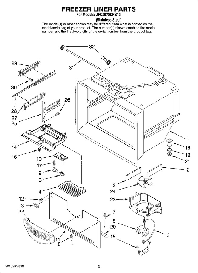 Diagram for JFC2070KRS12