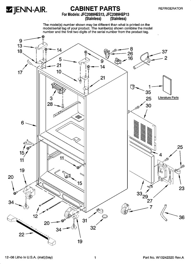 Diagram for JFC2089HEP13