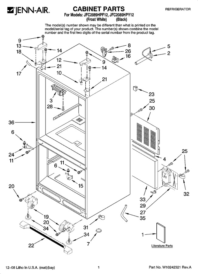 Diagram for JFC2089HPY12