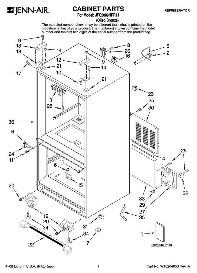 Diagram for JFC2089HPR11