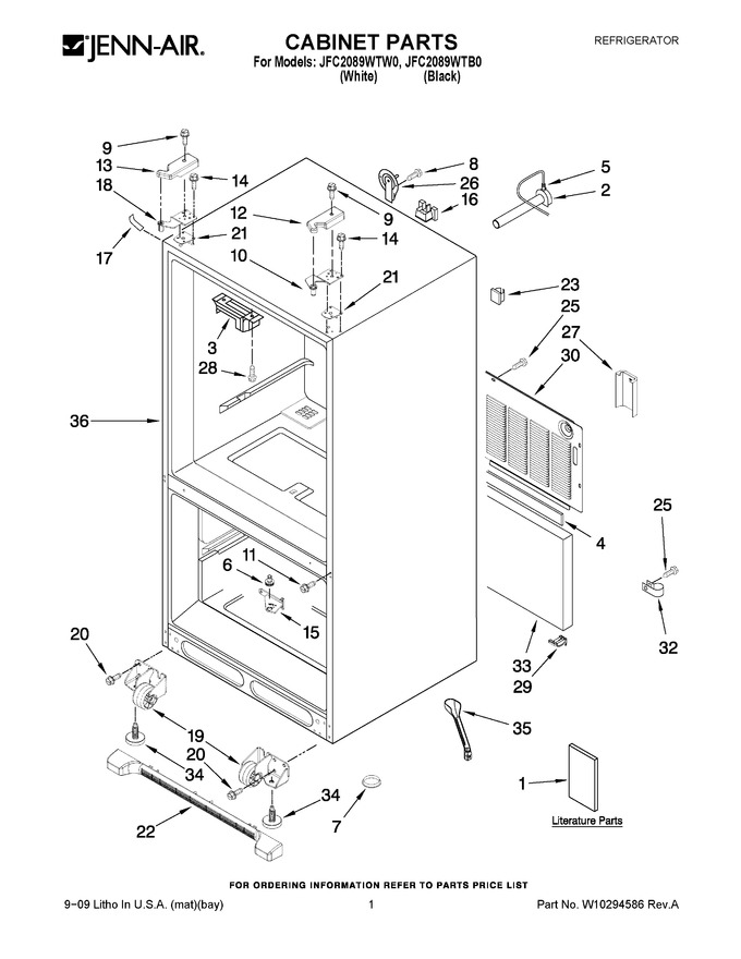 Diagram for JFC2089WTB0