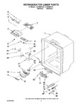 Diagram for 03 - Refrigerator Liner Parts