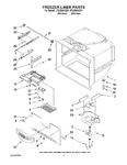 Diagram for 02 - Freezer Liner Parts