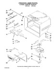 Diagram for 02 - Freezer Liner Parts