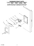 Diagram for 08 - Dispenser Front Parts