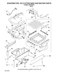 Diagram for 02 - Evaporator, Ice Cutter Grid And Water Parts