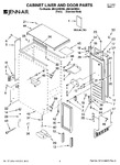 Diagram for 01 - Cabinet Liner And Door Parts