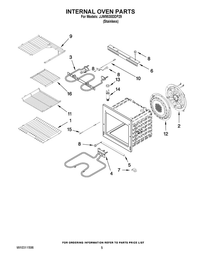 Diagram for JJW9530DDP29