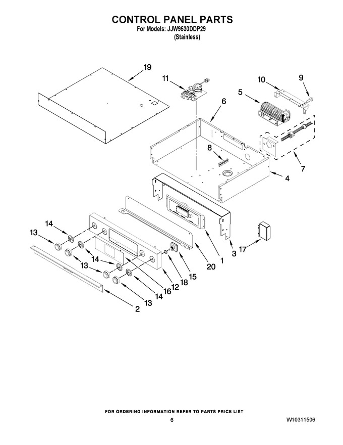 Diagram for JJW9530DDP29