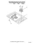 Diagram for 10 - Microwave Base Plate Parts