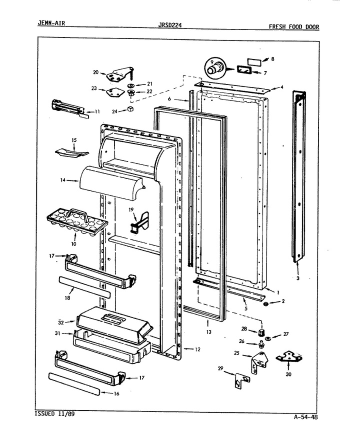 Diagram for JRSD224B (BOM: 7N07A)