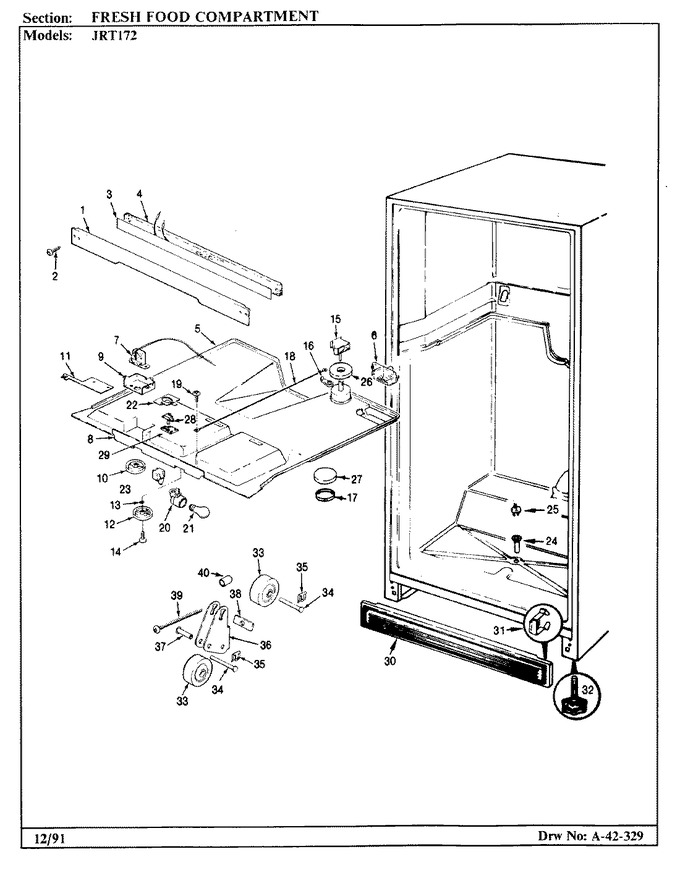 Diagram for JRT172R (BOM: AJ21B)