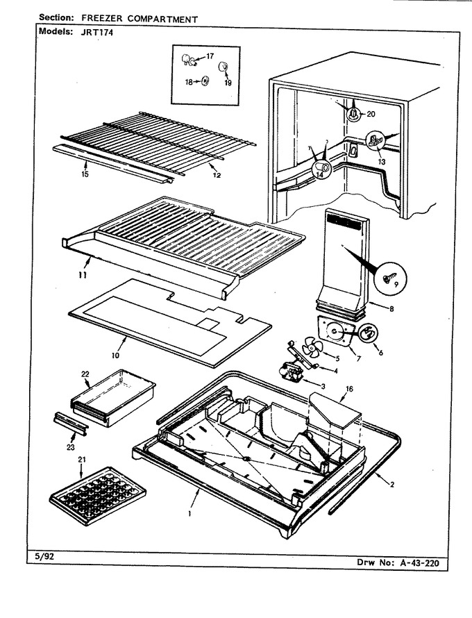 Diagram for JRT174 (BOM: CJ23A)