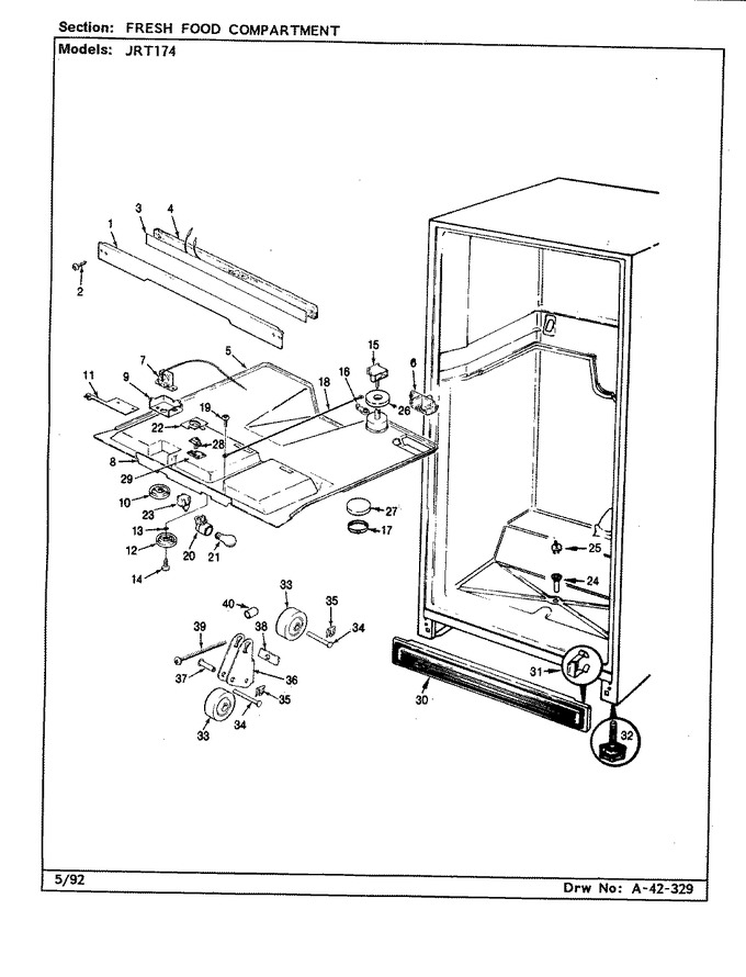 Diagram for JRT174 (BOM: CJ23A)