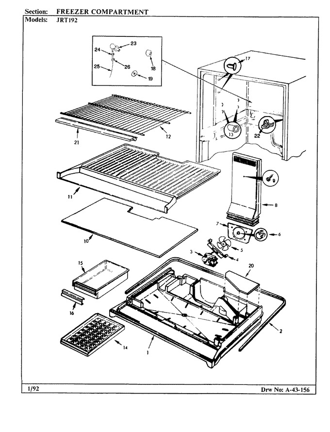 Diagram for JRT192 (BOM: AJ51A)