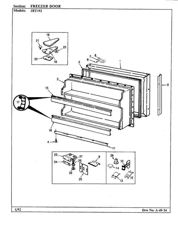 Diagram for JRT192 (BOM: AJ51A)