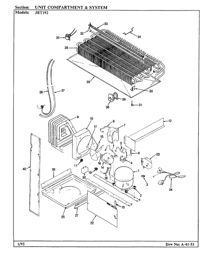 Diagram for JRT192 (BOM: AJ51A)