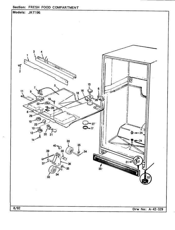 Diagram for JRT196 (BOM: AJ55A)