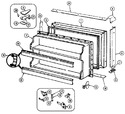 Diagram for 02 - Freezer Door (b/m Dj57a)