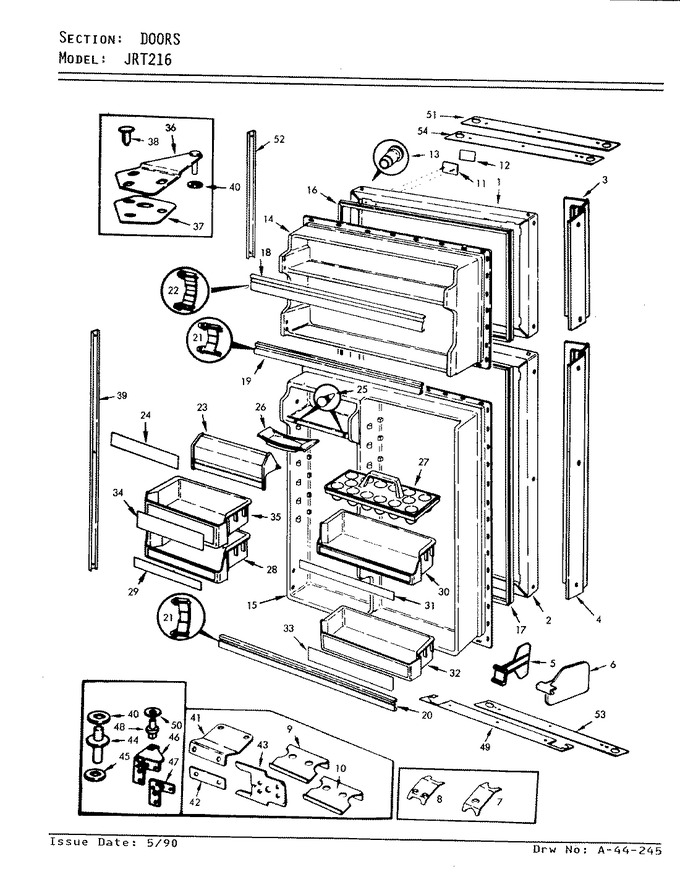 Diagram for JRT216 (BOM: AJ73B)