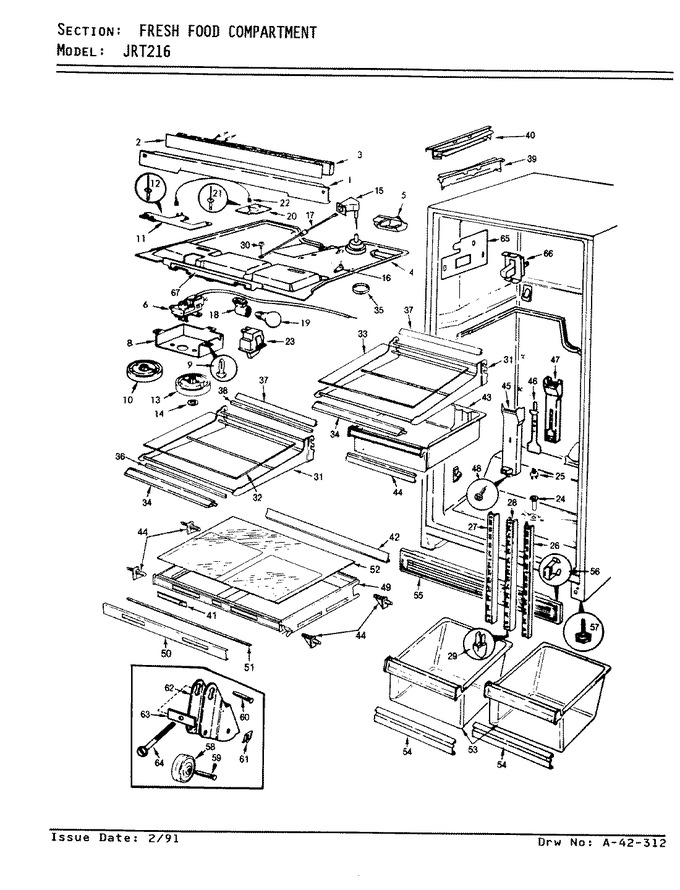 Diagram for JRT216 (BOM: AJ73C)