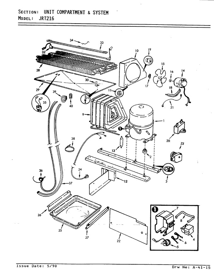 Diagram for JRT216 (BOM: AJ73B)