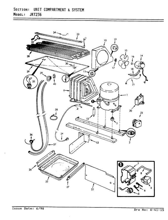 Diagram for JRT236 (BOM: AJ95B)