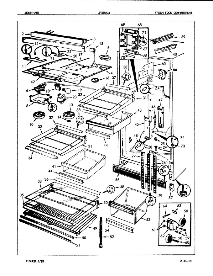 Diagram for JRTD224 (BOM: 7B21A)