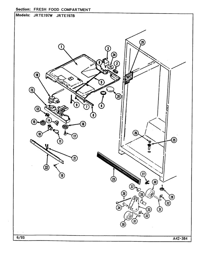 Diagram for JRTE197W (BOM: DJ57A)