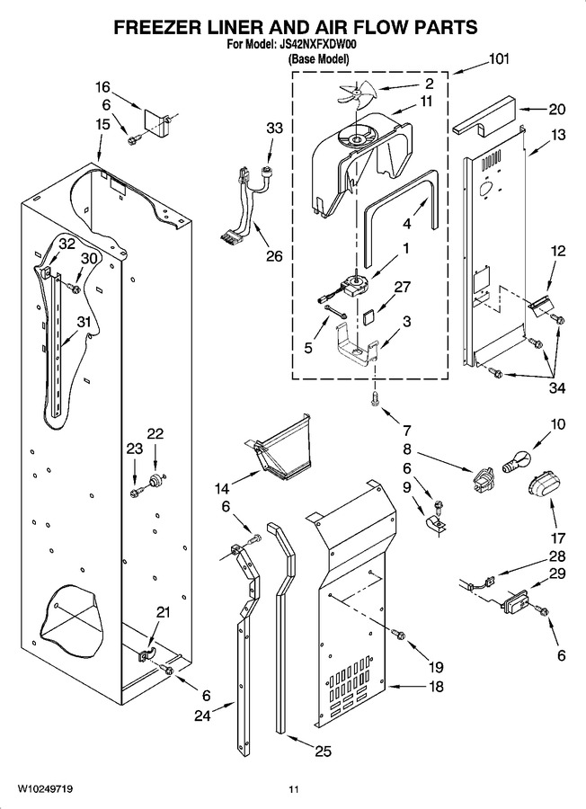 Diagram for JS42NXFXDW00