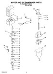 Diagram for 09 - Motor And Ice Container Parts