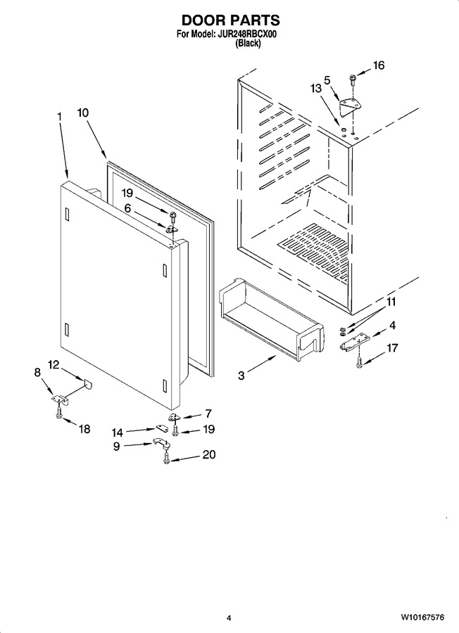 Diagram for JUR248RBCX00