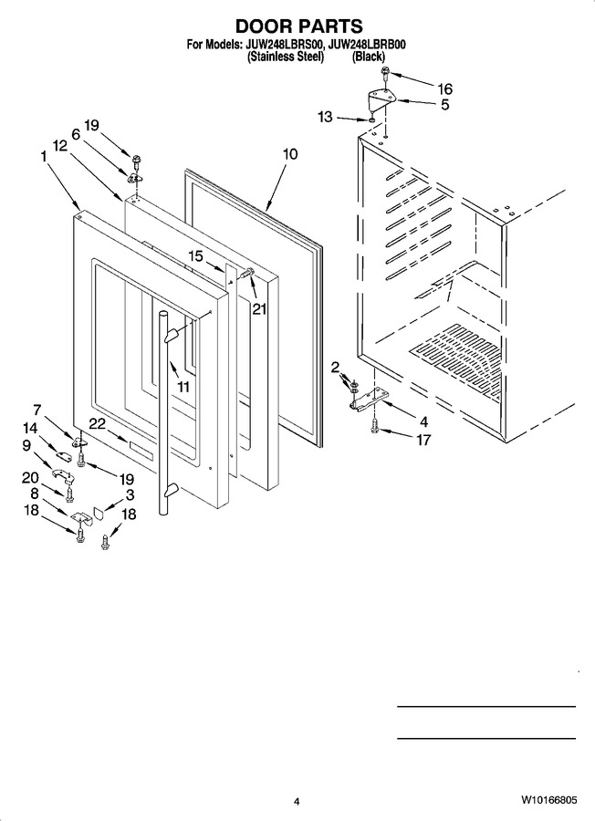 Diagram for JUW248LBRB00