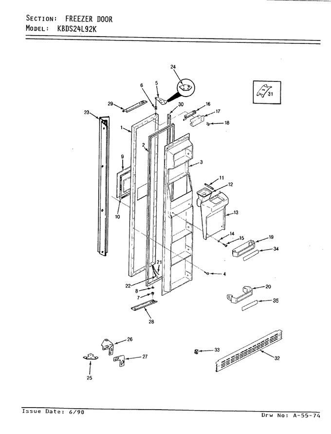 Diagram for KBDS24L92KA (BOM: AP82A)