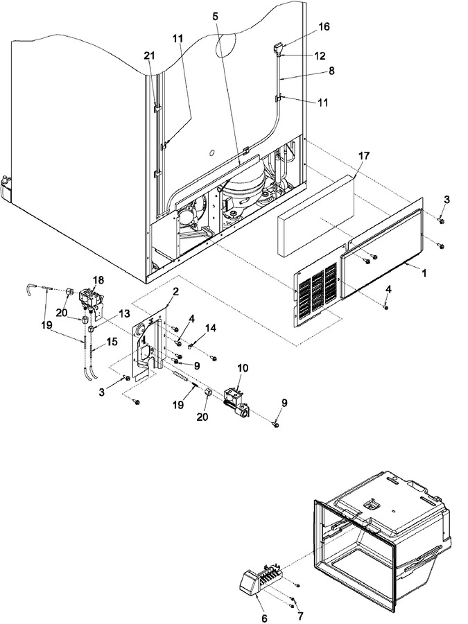 Diagram for KBRA20ELWH0 (BOM: PKBRA20ELW0)