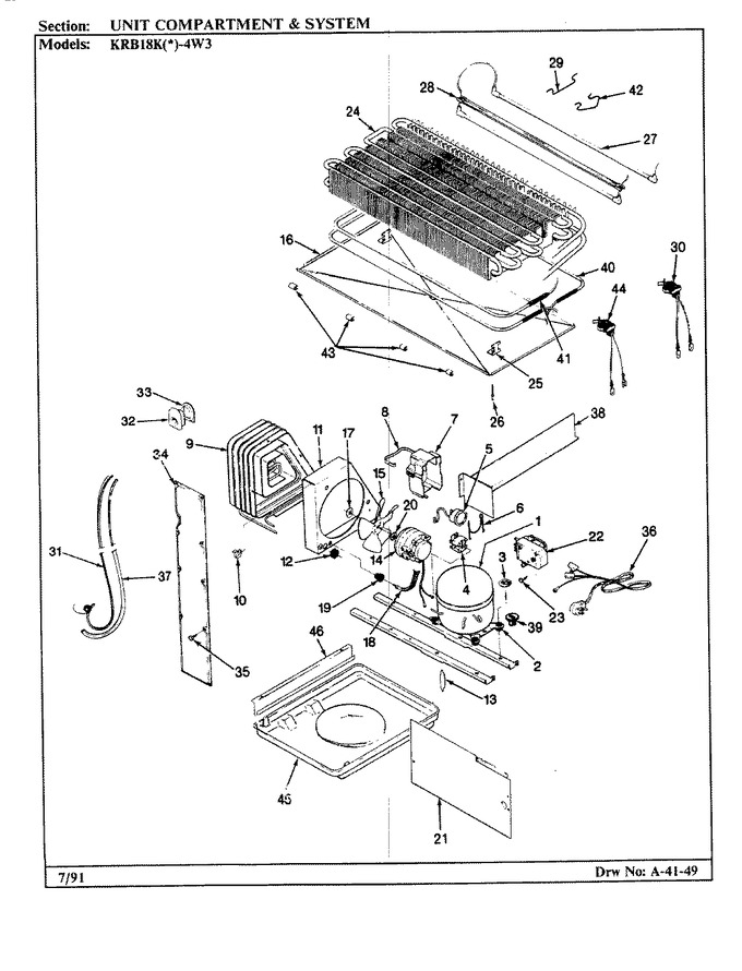 Diagram for KRB18KA4W3 (BOM: BF41A)