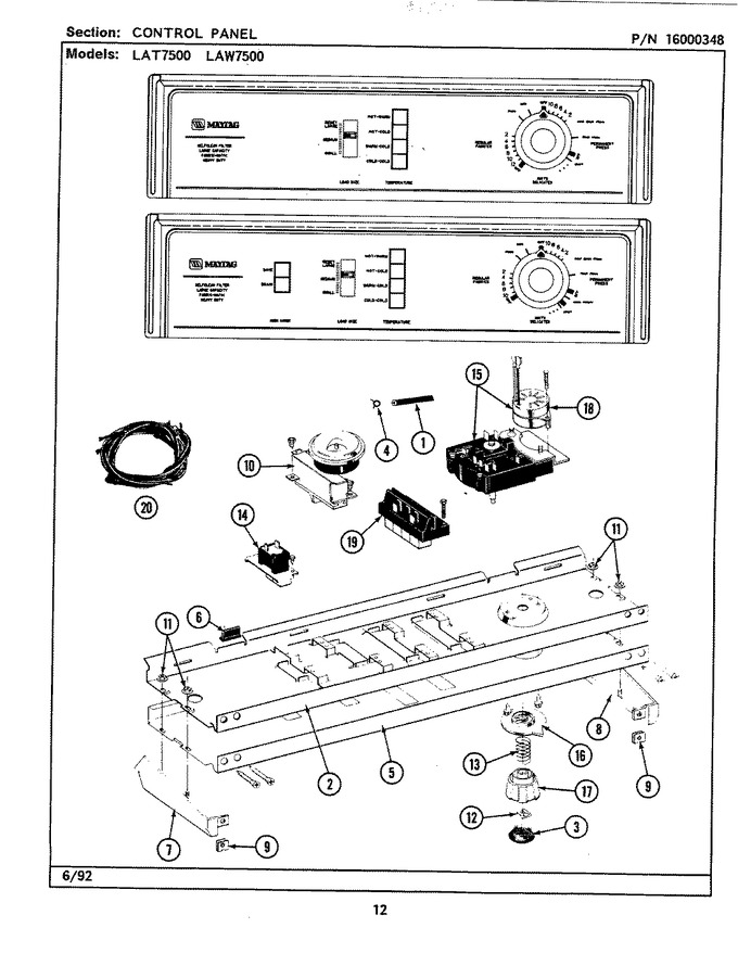 Diagram for LAT7500AAW