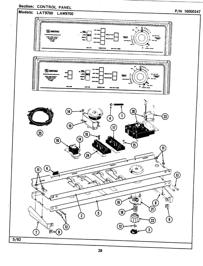 Diagram for LAW9700ABW