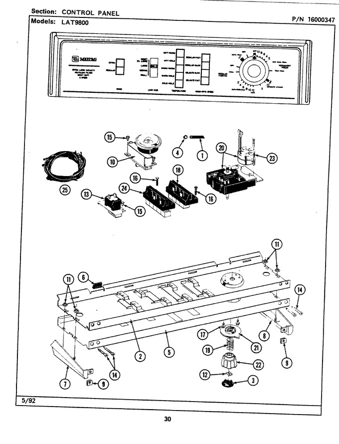 Diagram for LAT9800AAW