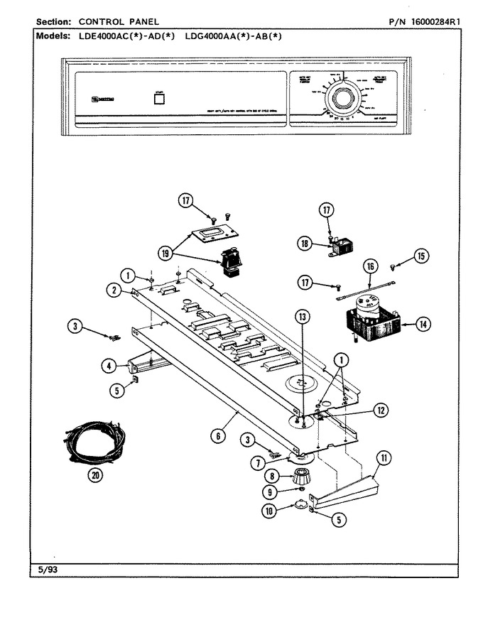 Diagram for LDG4000ABW