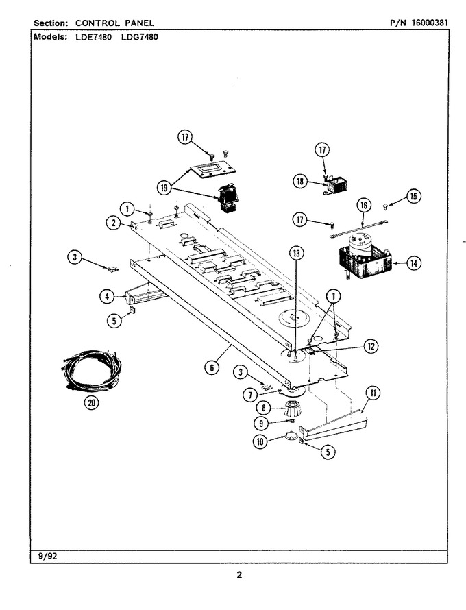 Diagram for LDG7480ABW