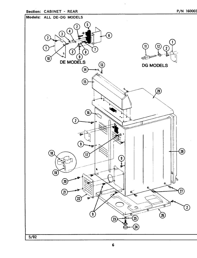 Diagram for LDG7500ABE