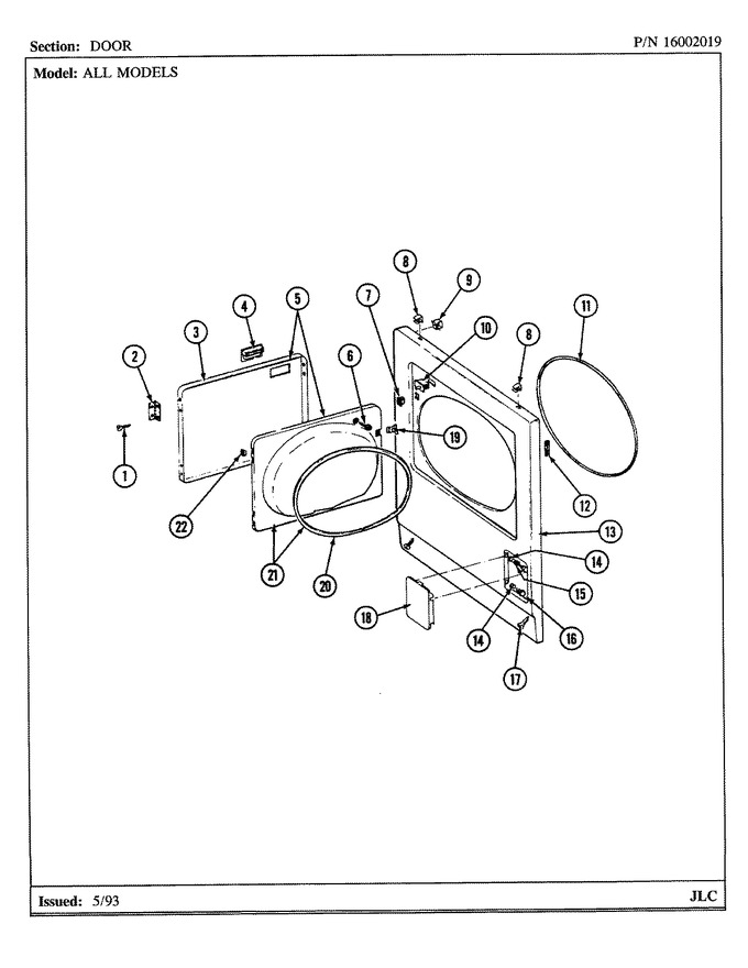 Diagram for LDG7500ABW